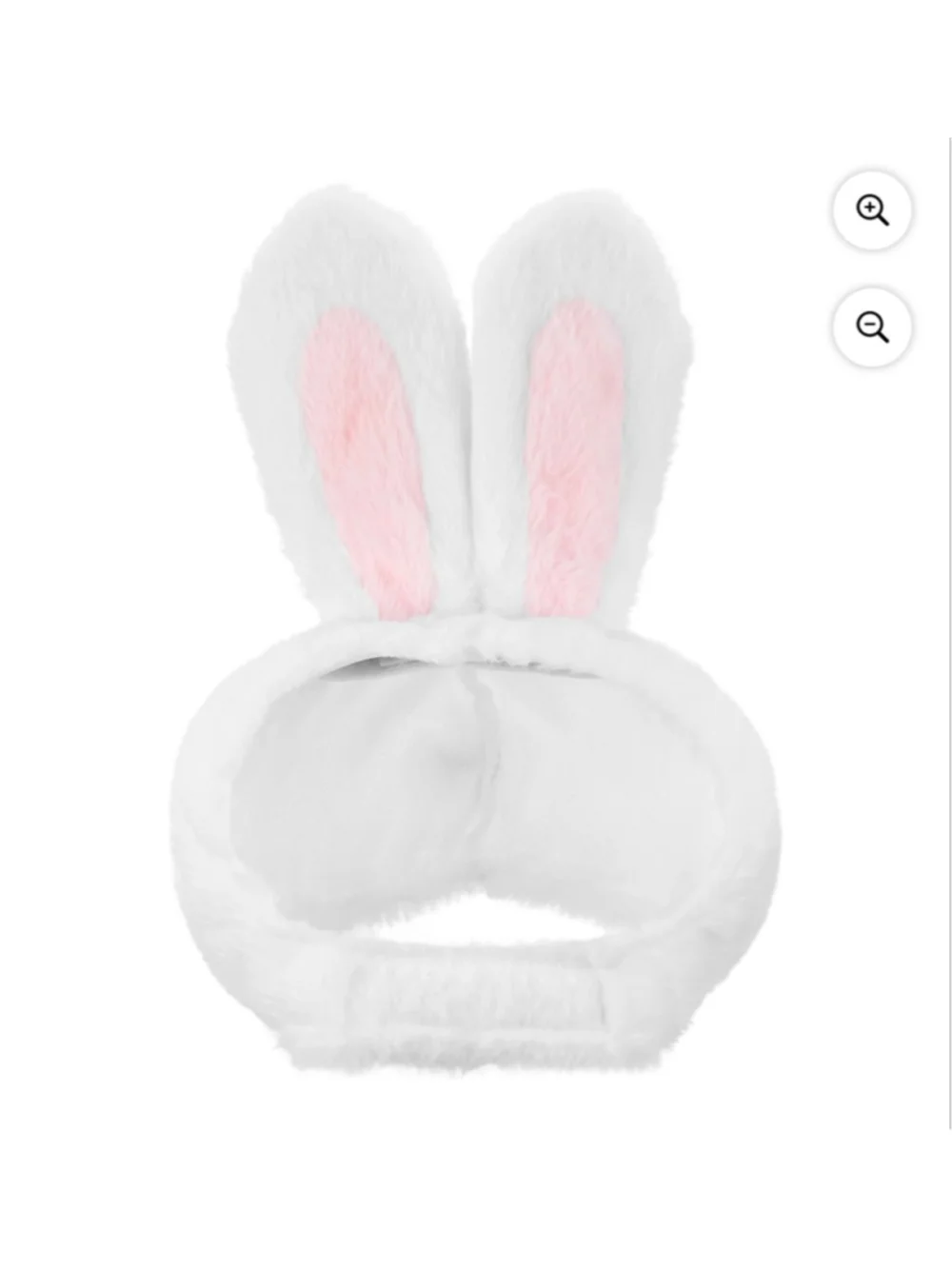 NEW Vibrant Life Dog Bunny Ears Costume One Size White Pink